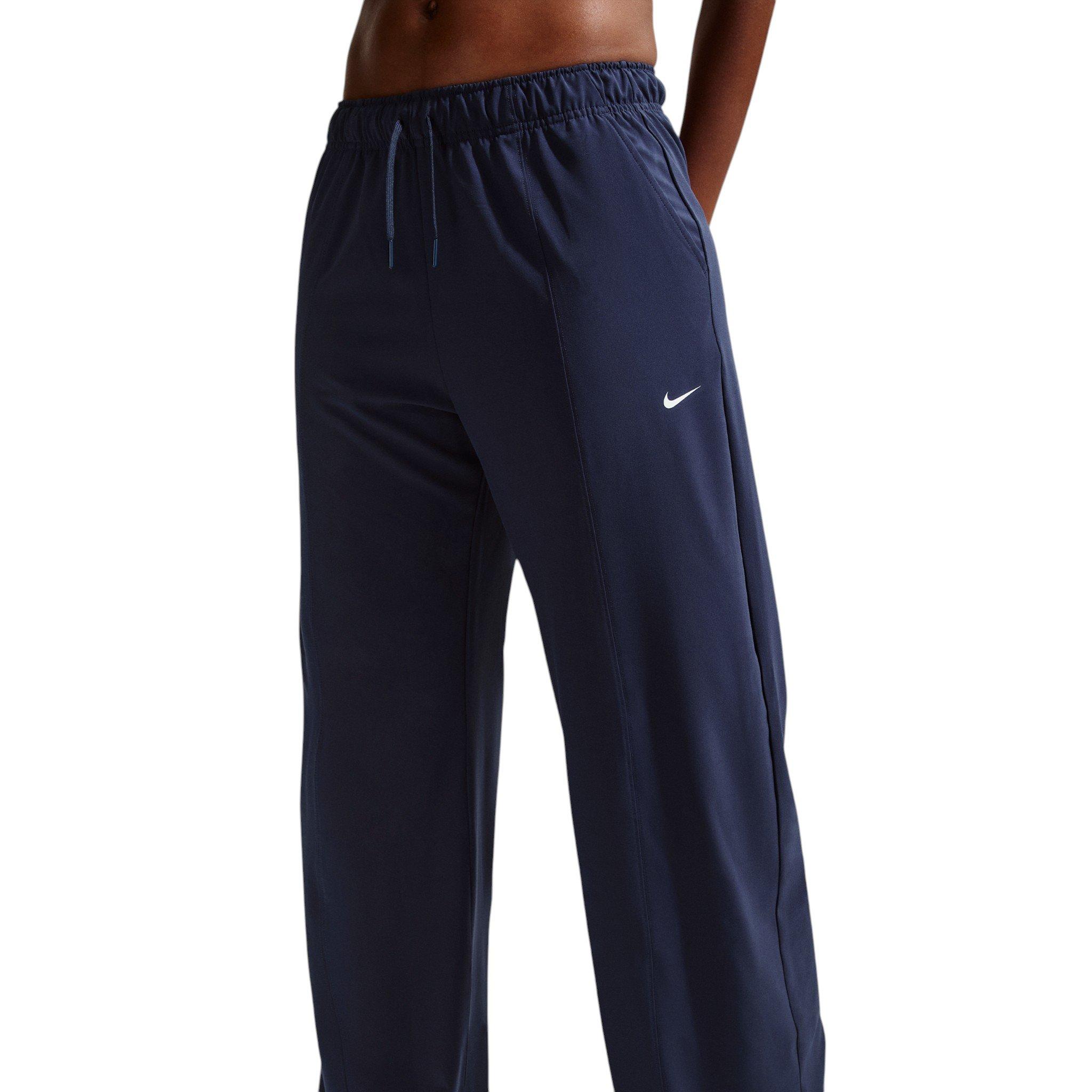 Nike Women's One Dri-FIT Woven Wide-Leg Pants - Navy - NAVY